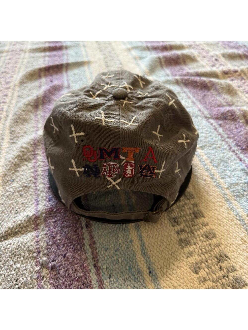 Men’s College World Series Grey Zephyr Baseball Cap Hat Stanford OU OSFA